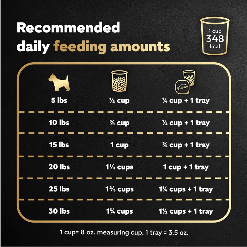 Cesar Small Breed Dry Dog Food for Small Dogs, Rotisserie Chicken Flavor and Spring Vegetables Garnish, 12 lb Bag - Image 4