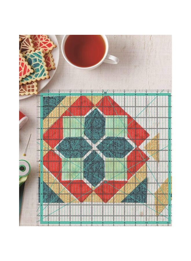 6PCS Quilting Rulers, Clear Acrylic Square Quilting Templates, Fabric Cutting Ruler for Craft Projects Quilting and Sewing (Size : GREEN) - Image 5