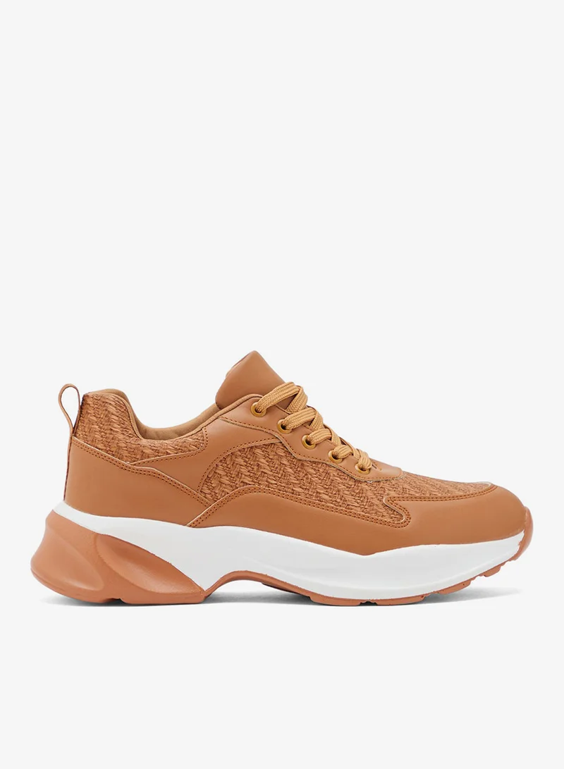 Ginger Weave Detail Chunky Sneakers