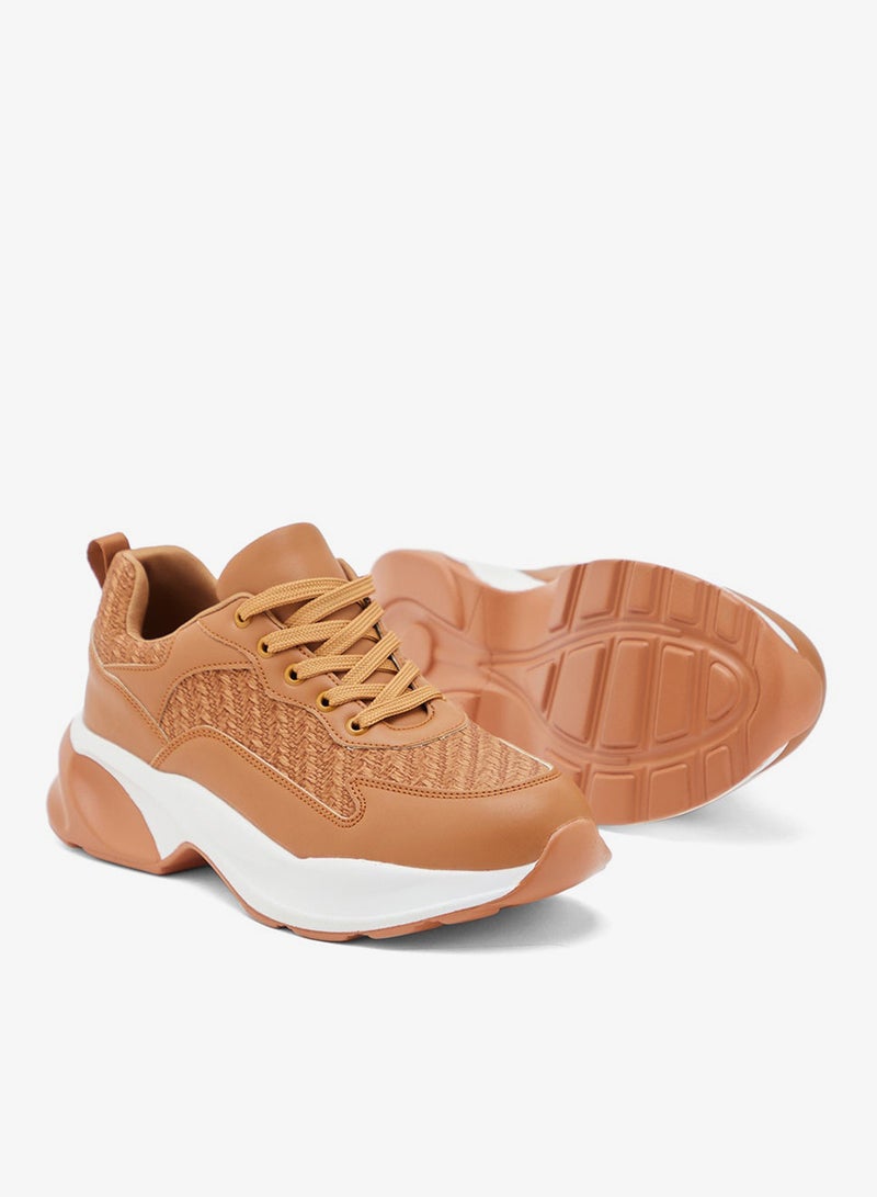 جينجر سنيكرز سميك بتفاصيل منسوجة - Image 3