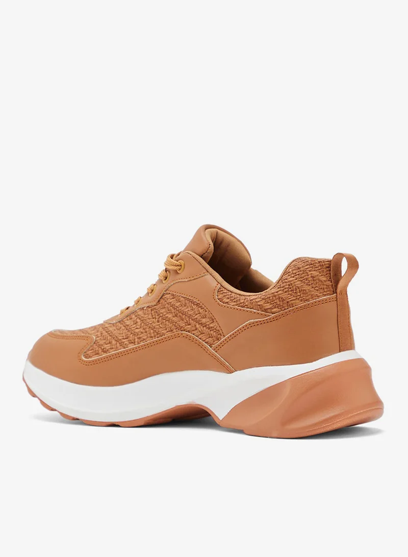 Ginger Weave Detail Chunky Sneakers