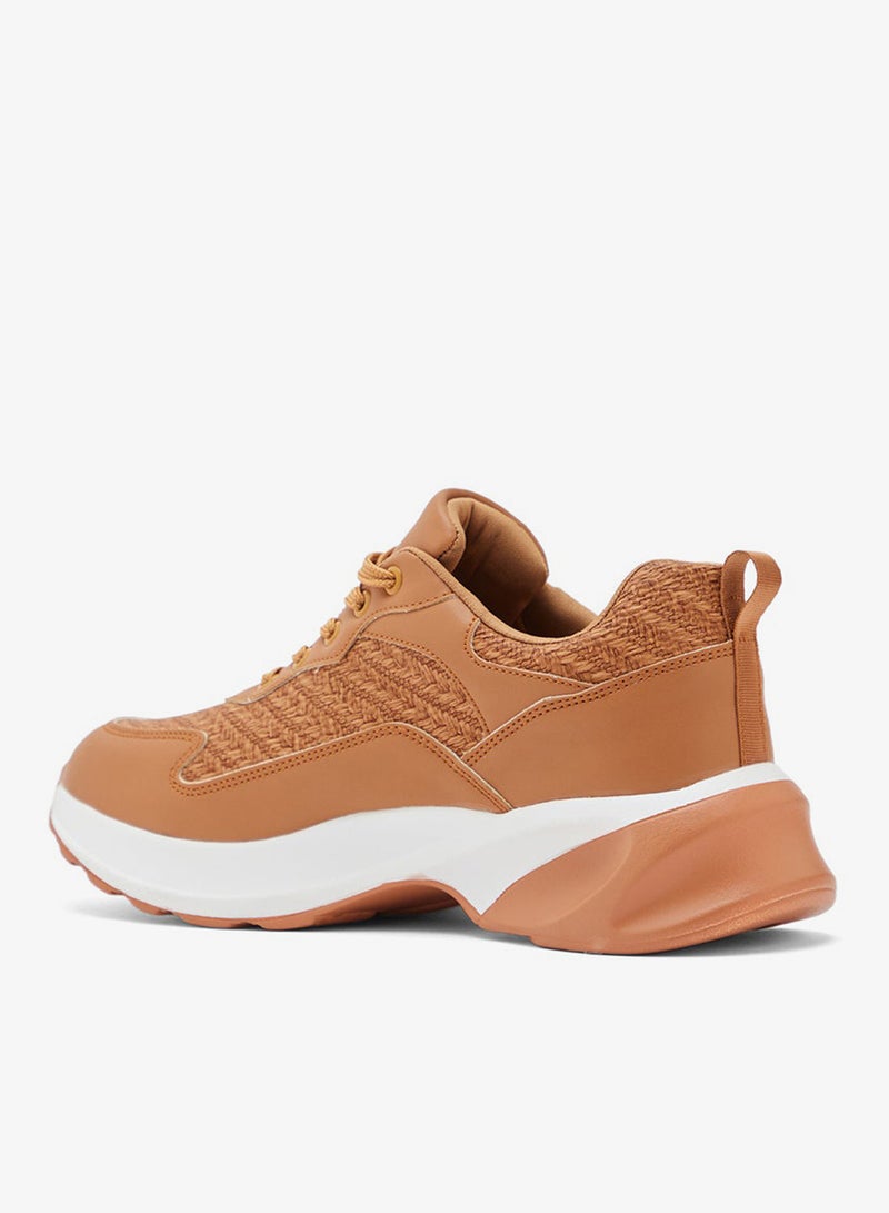 جينجر سنيكرز سميك بتفاصيل منسوجة - Image 2