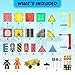 Playmags City Construction Magnetic Tiles Set Building Blocks with Crane Road Pieces Educational STEM Toys for Boys Girls Ages 3 52Piece - Image 4