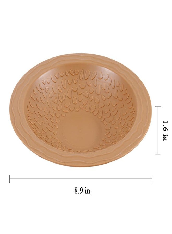 HIERYAN Turtle Bathing Pool Small for Reptiles & Amphibians - Resin Water Dish & Feeding Bowl with Gentle Slope - Safe for Turtles, Lizards, Frogs, Snakes (Yellow) - Image 4