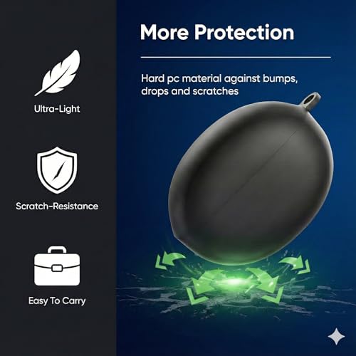 iTronix Earphone Case Cover Compatible for OnePlus Nord Buds 3, OnePlus Nord Buds 3 Pro Soft Silicone Skin Case Cover Shock-Absorbing Protective Case with Carabiner - Image 3