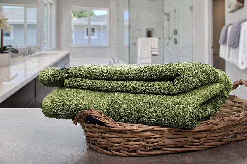 Vocal Store Ultra Soft, Super Absorbent, 100% Cotton 6 Piece Bath Towel Set, 600 GSM, 30 inch x 60 inch (Green, Set of 6) TW-V05-GRE-6 - Image 4