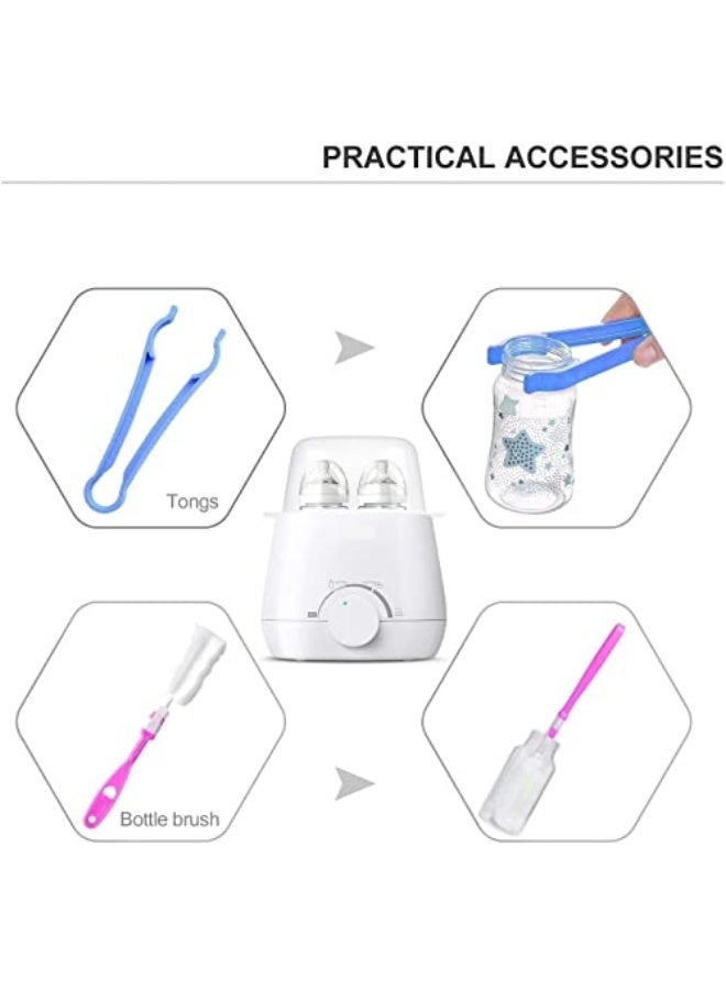 Real Bubee Baby Bottle Warmer, Steam Sterilizer & Baby Food Heater, 3-in-1 with Evenly Warming Breast Milk or Formula, Accurate Temperature Control, Bottle Brush and Tongs Included - Image 3