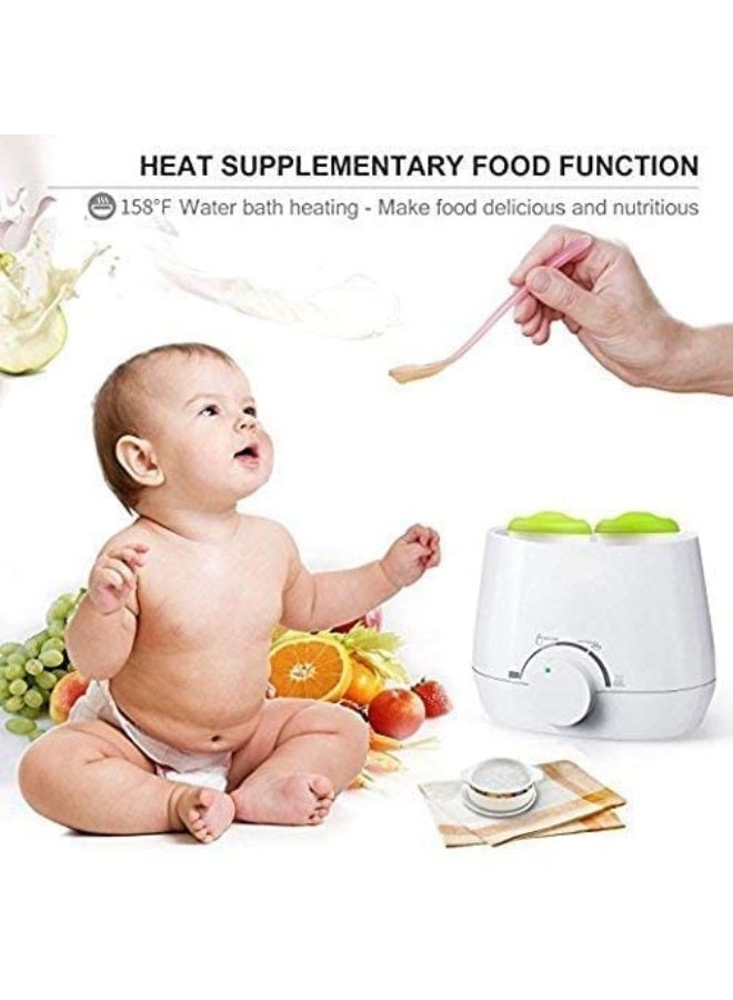 Real Bubee Baby Bottle Warmer, Steam Sterilizer & Baby Food Heater, 3-in-1 with Evenly Warming Breast Milk or Formula, Accurate Temperature Control, Bottle Brush and Tongs Included - Image 5