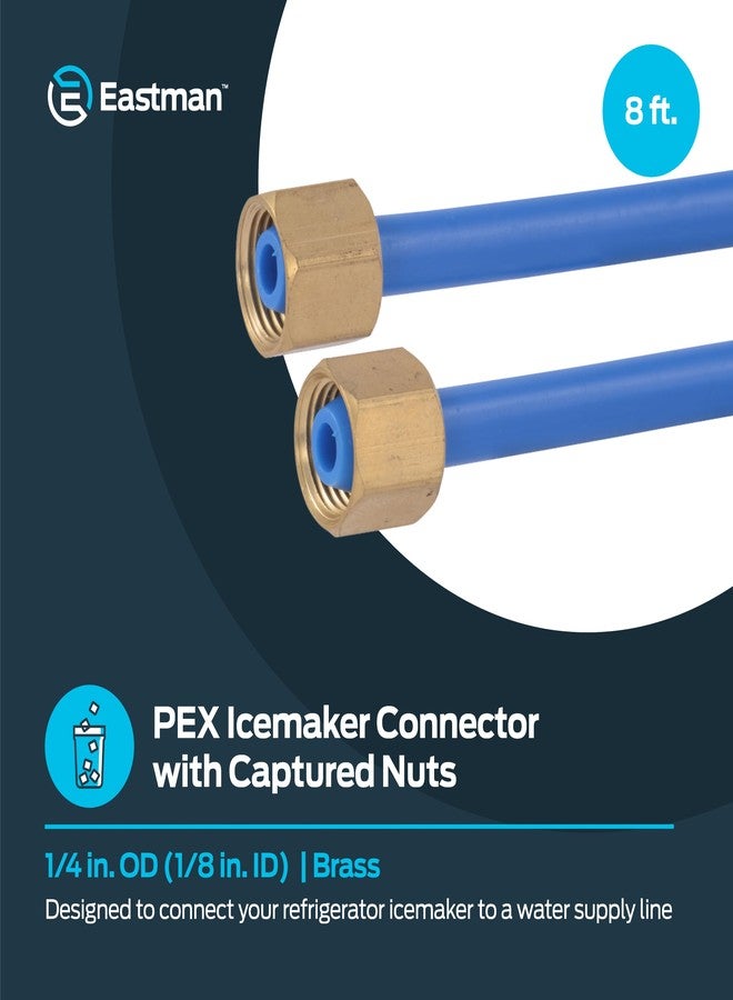 إيست مان موصل مياه مرن من مادة البولي إيثيلين تيريفثالات (PEX) بطول 8 أقدام من إيستمان مع صواميل نحاسية، 48316 - Image 2