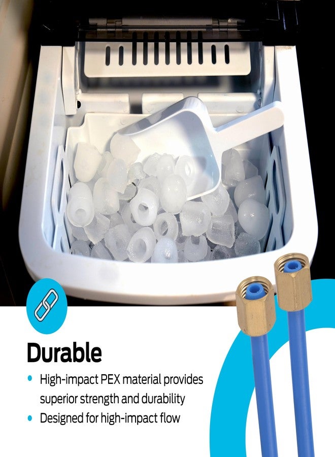 إيست مان موصل مياه مرن من مادة البولي إيثيلين تيريفثالات (PEX) بطول 8 أقدام من إيستمان مع صواميل نحاسية، 48316 - Image 5