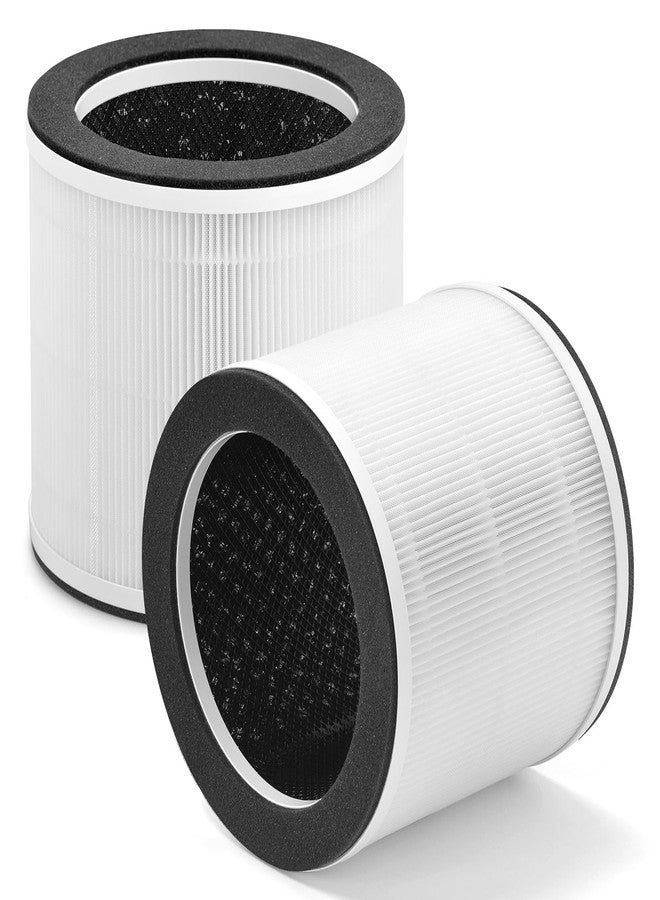 HSIAMEN AP-T100FL Filter Replacement Compatible with HoMedics AP-T100 AP-T95 Smart Air Purifier, 3-in-1 True HEPA Activated Carbon Filter, 2-Pack - Image 1