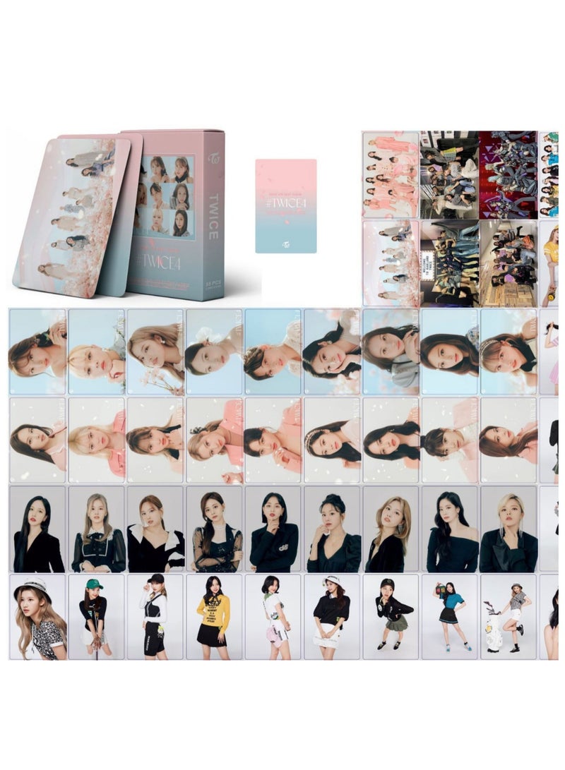 NIBEMINENT 55 Pcs Kpop Twice TWICE4 Lomo Cards Card For Fans Collection Gifts - Image 1