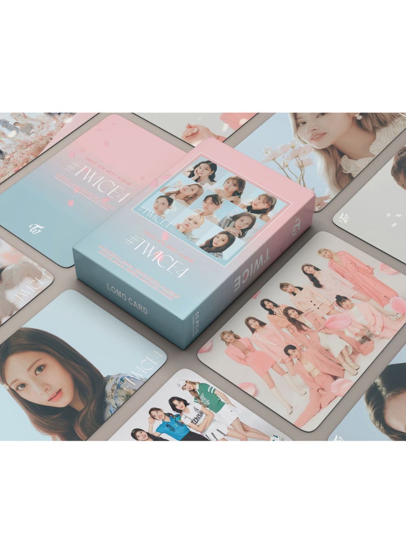 NIBEMINENT 55 Pcs Kpop Twice TWICE4 Lomo Cards Card For Fans Collection Gifts - Image 2