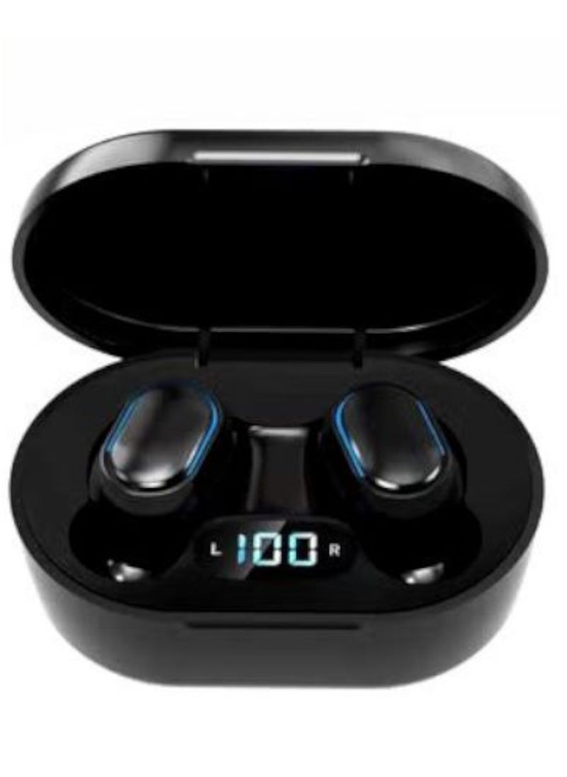 Generic - E7S TWS Smart Wireless Bluetooth Earphone with LED Digital Display Control the earphone with the push of a button The connection distance between the earphone and the phone reaches 8 meters Supports Siri voice control Water and sweat resistance Works with all smartphones - Image 1