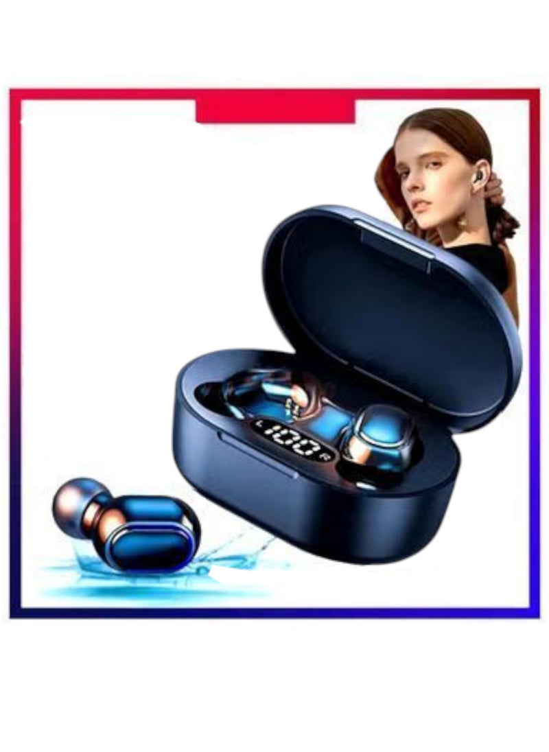 Generic - E7S TWS Smart Wireless Bluetooth Earphone with LED Digital Display Control the earphone with the push of a button The connection distance between the earphone and the phone reaches 8 meters Supports Siri voice control Water and sweat resistance Works with all smartphones - Image 1