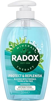 Radox Antibacterial Plus Replenish Hand Wash 250ml Cleanse Nourish Your Hands - Image 1