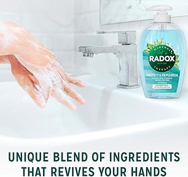 Radox Antibacterial Plus Replenish Hand Wash 250ml Cleanse Nourish Your Hands - Image 4
