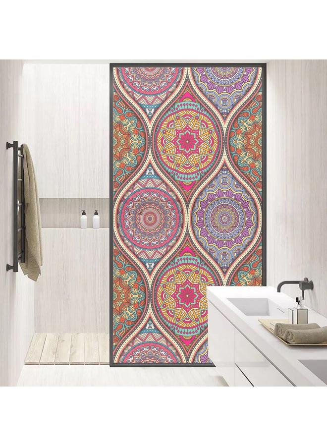 Bluejw 90cm * 58cm 3D Frosted Semi-permeable Electrostatic Glass Sticker Shading Sticker Bathroom Sliding Door And Window Sticker BLT025-040 - Image 2