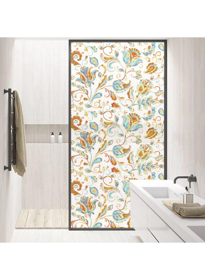 Bluejw 90cm * 58cm 3D Frosted Semi-permeable Electrostatic Glass Sticker Shading Sticker Bathroom Sliding Door And Window Sticker BLT025-040 - Image 1