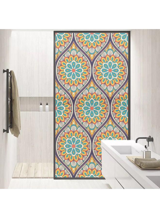 Bluejw 90cm * 58cm 3D Frosted Semi-permeable Electrostatic Glass Sticker Shading Sticker Bathroom Sliding Door And Window Sticker BLT025-040 - Image 4