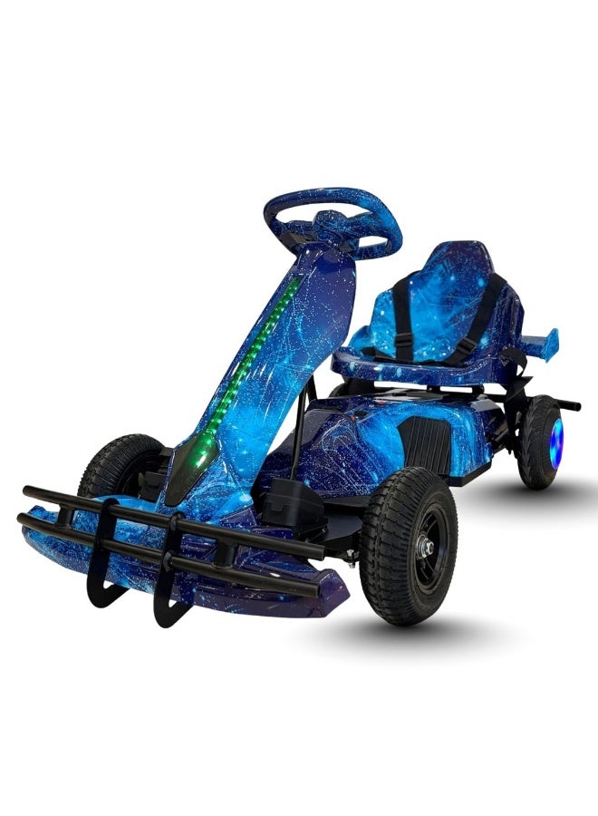 Kids Electric Ride-On Go Kart 36V Battery Blue - Image 2