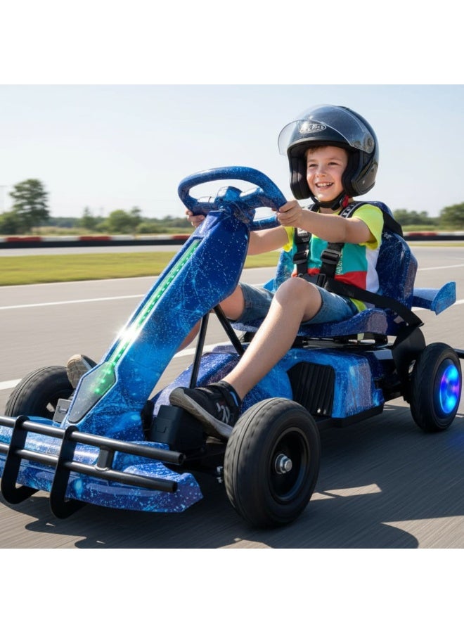 Kids Electric Ride-On Go Kart 36V Battery Blue - Image 4