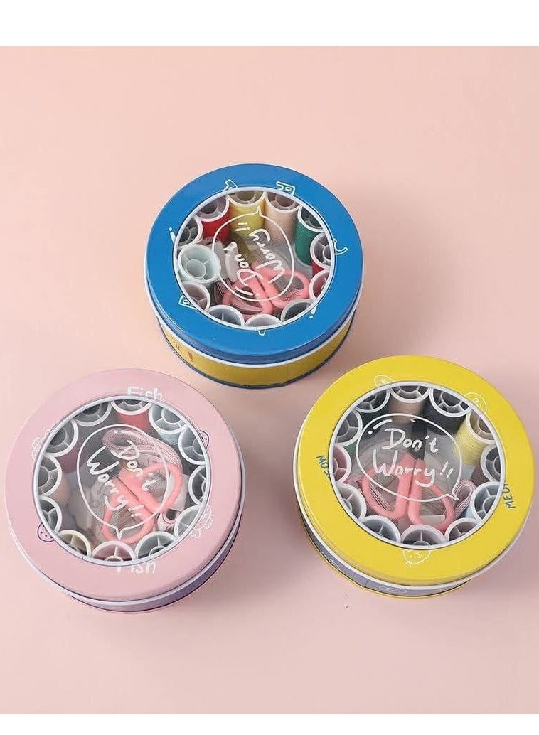 A practical sewing kit that contains all the essential supplies for clothing repairs or craft projects. Sewing is easier and more organized. - Image 1