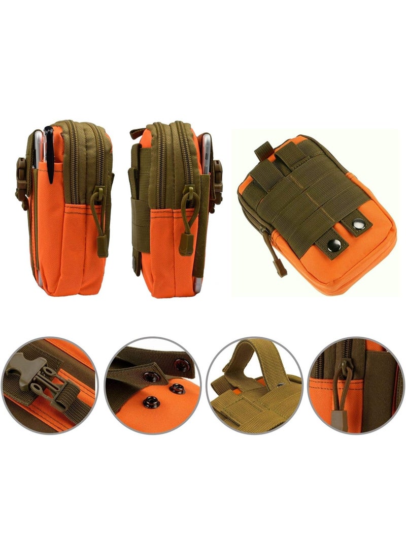 حقيبة خصر تكتيكية EDC Molle لحزام الخصر، حقيبة هاتف، حافظة، حقيبة حمل للهواتف الذكية والأدوات - Image 2