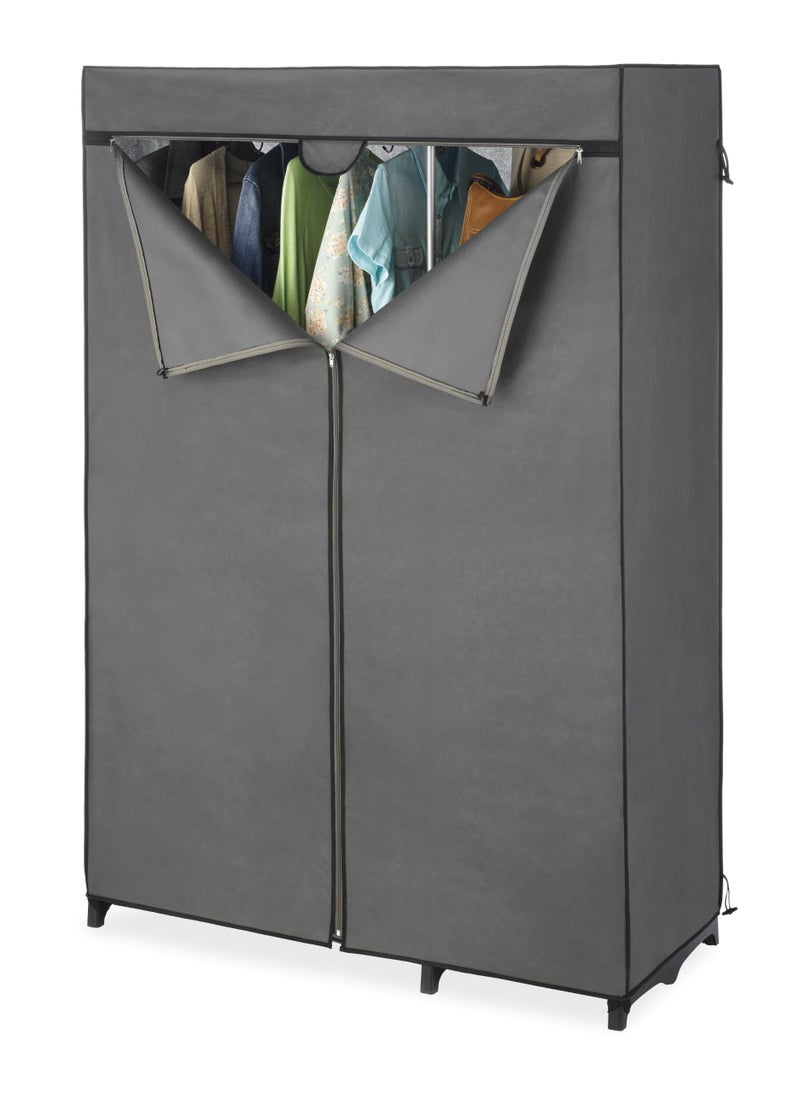 Whitmor COVER ONLY for Double Rod Closet with Heavy Duty Zipper - Gray - Image 4