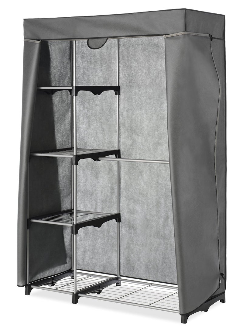 Whitmor COVER ONLY for Double Rod Closet with Heavy Duty Zipper - Gray - Image 1