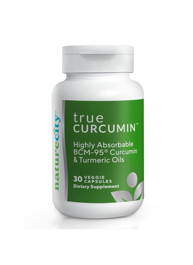 NatureCity True-Curcumin Turmeric Supplement | Non-GMO Tumeric and Curcumin 500mg Curcuma Capsules Vitamin Supplements | Up to 700% Increase in Absorption (30 Day Supply) | Supports Joints  - Image 1