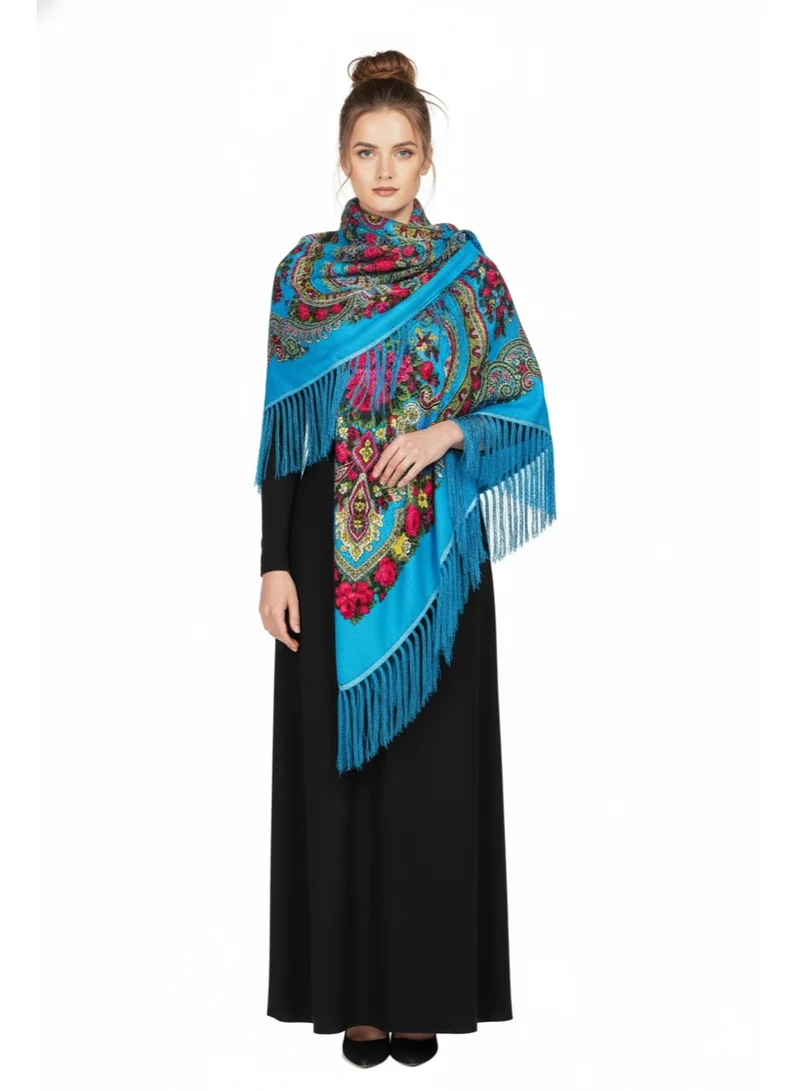 دىدانيالا شال قطن بشرّابات نسائي من ماشا - طراز أوروبا الشرقية