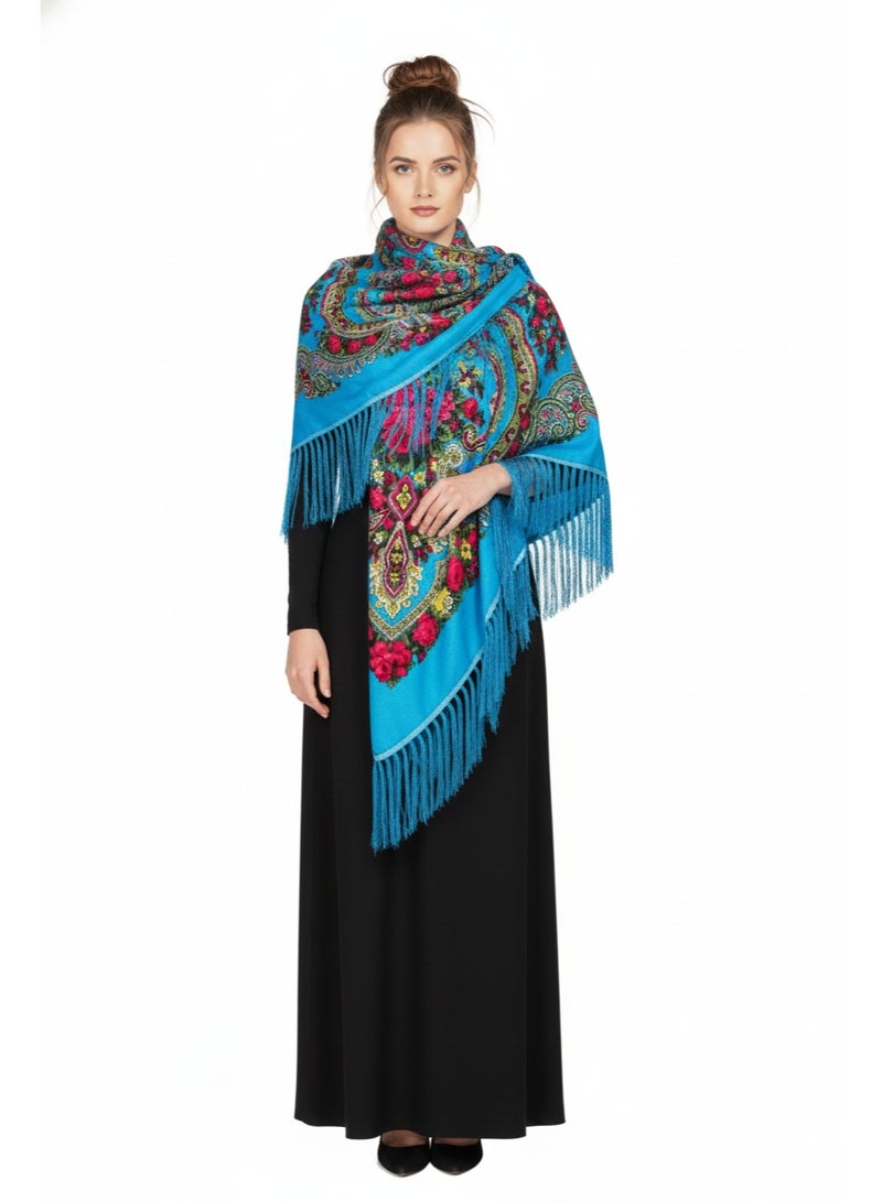 دىدانيالا شال قطن بشرّابات نسائي من ماشا - طراز أوروبا الشرقية - Image 2