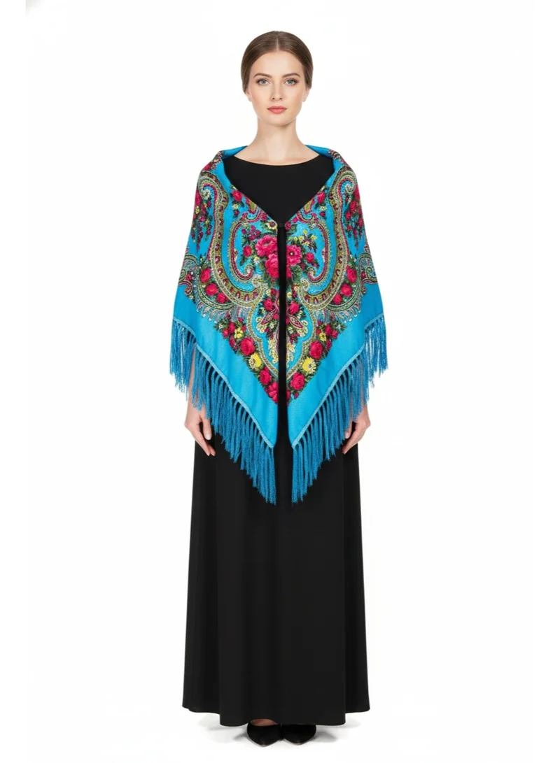 D'Daniela Masha Women's Eastern European Cotton Tassel Shawl