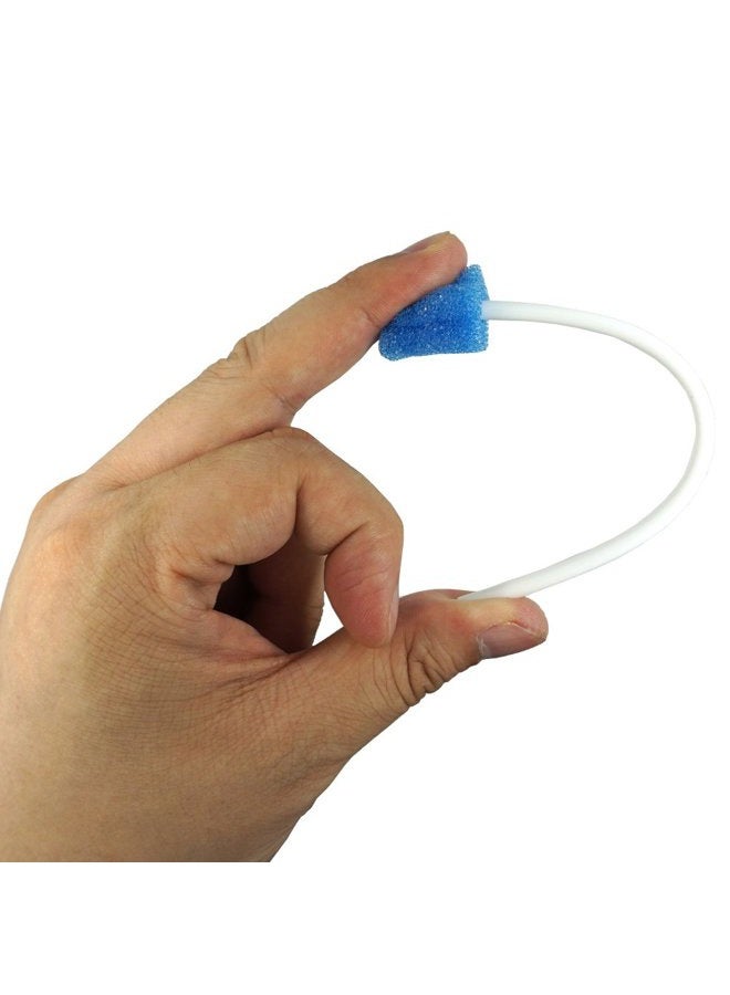 MUNKCARE Disposable Oral Sponge Swabs Unflavored-Dental Sponge Swabsticks Unflavored for Mouth & Gum Cleaning 100 Counts (Blue Coarse) - Image 4