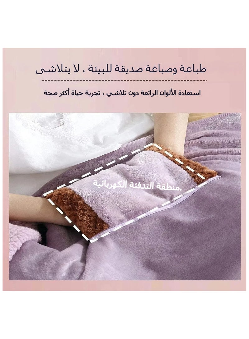 general Electric Heated Blanket Outdoor Soft Flannel Heated Wrap Electric Throw Blanket Portable USB Throw Heating Pad Travel Double the comfort 60*80 - Image 3