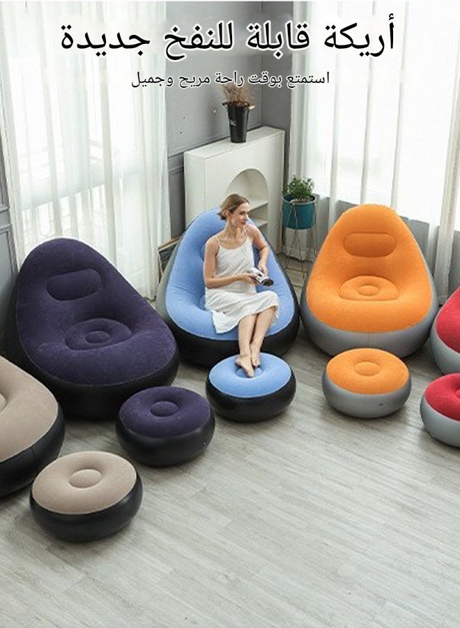 Leisure lazy sofa tatami inflatable sofa lazy person rental house inflatable mattress portable air cushion - Image 5