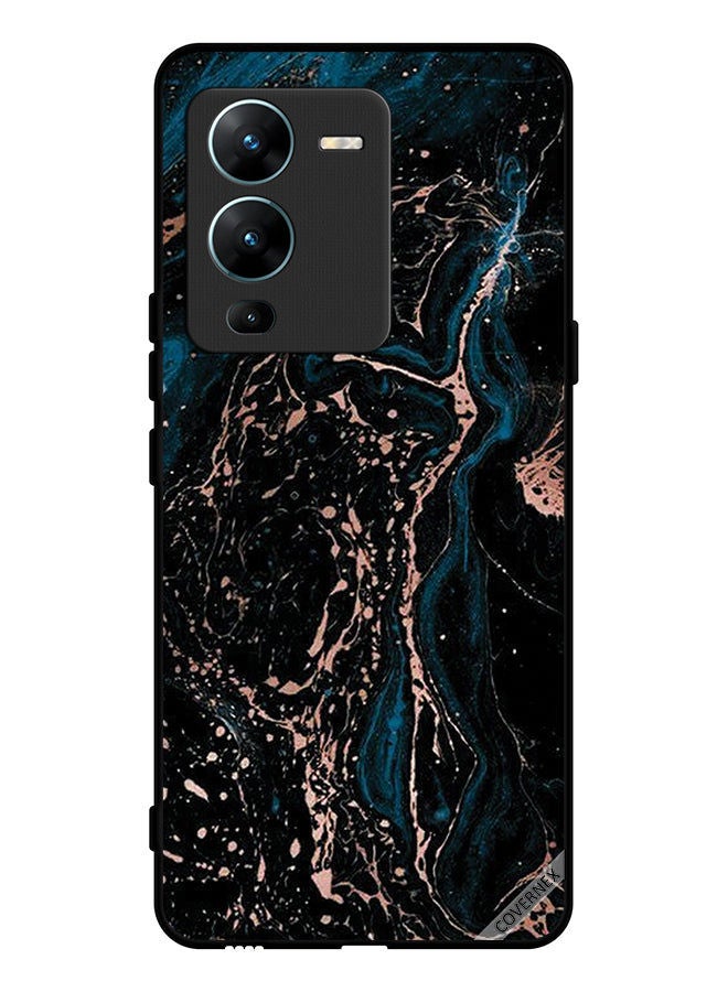 Covernex Protective Case Cover For vivo V25 Pro Marble & Plain Combination Pattern - Image 1
