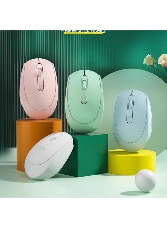 For Dell Wireless Bluetooth Mouse Quiet Office Rechargeable Battery Tablet PC Female Universal Game Charging-Specifications:[bluetooth + Wireless] Rechargeable Model/free Mouse Pad/sky Blue-official Standard  - Image 3