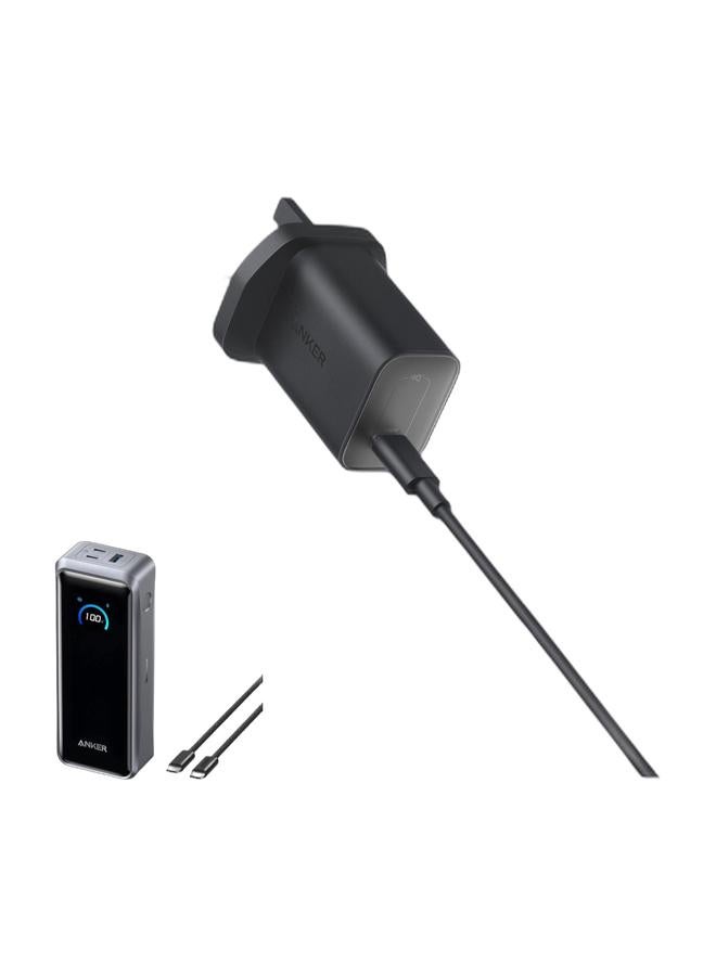 Anker Prime Power Bank, 26,250mAh 3-Port Portable Charger with 300W Output, Two-Way Charging, Flight-Approved, App Control, For MacBook, iPhone 17/16 Series, and More, Charging Base Not Included & Nano 100W MacBook Charger, USB-C Charger For MacBook, iPad, iPhone Series, Galaxy, And All USB C Devices, 6 ft C Cable Included - Bundle - Image 1