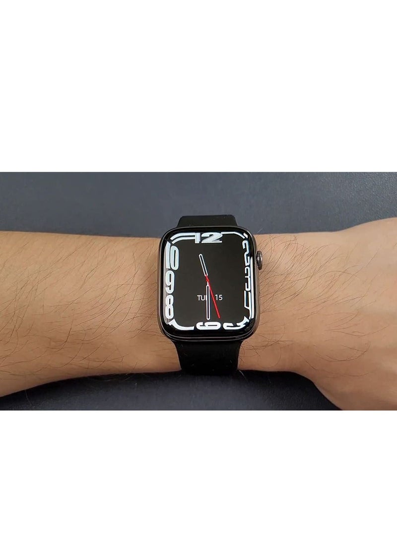 Generic - DT7 Max Smartwatch N0.1 GPS Wireless Charging Smart Watch For iPhone, Android - Black - Image 1