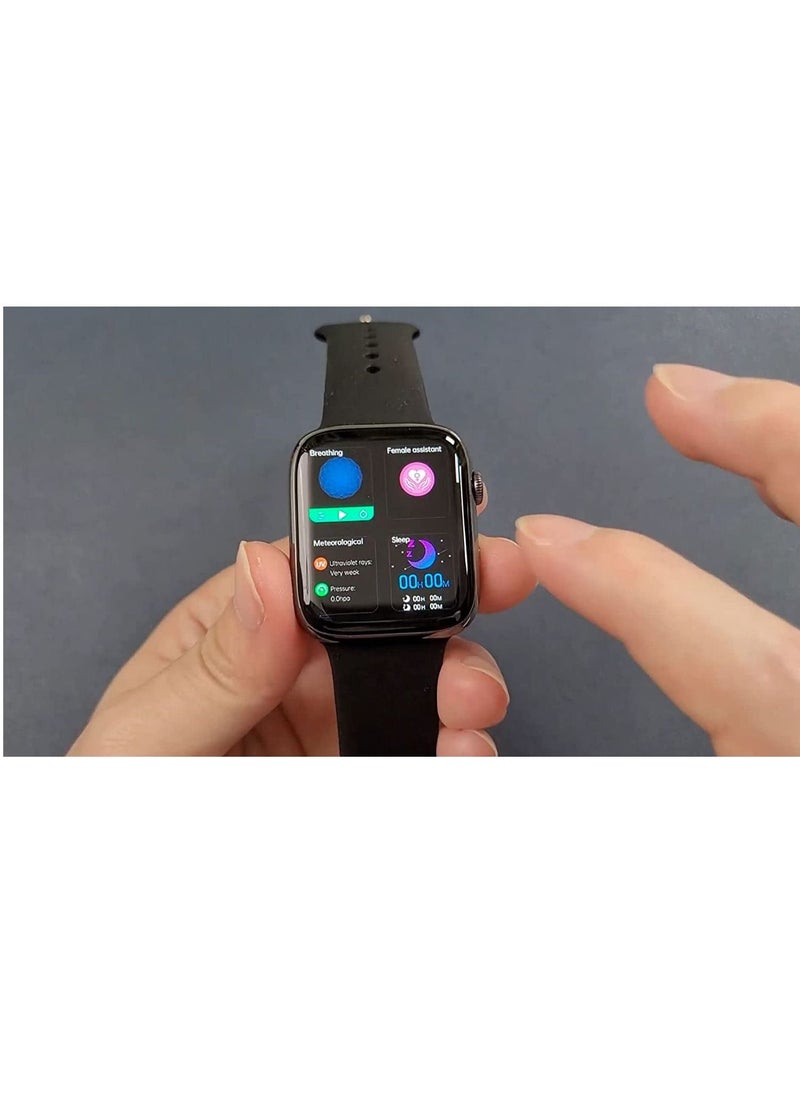 Generic - DT7 Max Smartwatch N0.1 GPS Wireless Charging Smart Watch For iPhone, Android - Black - Image 1