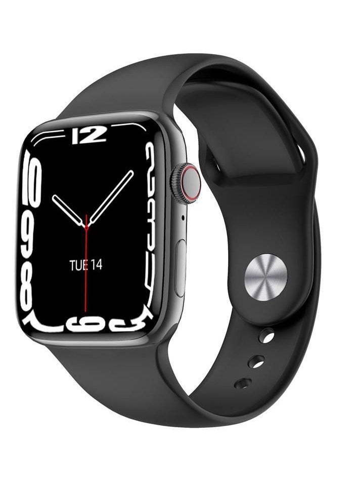 Generic - DT7 Max Smartwatch N0.1 GPS Wireless Charging Smart Watch For iPhone, Android - Black - Image 1