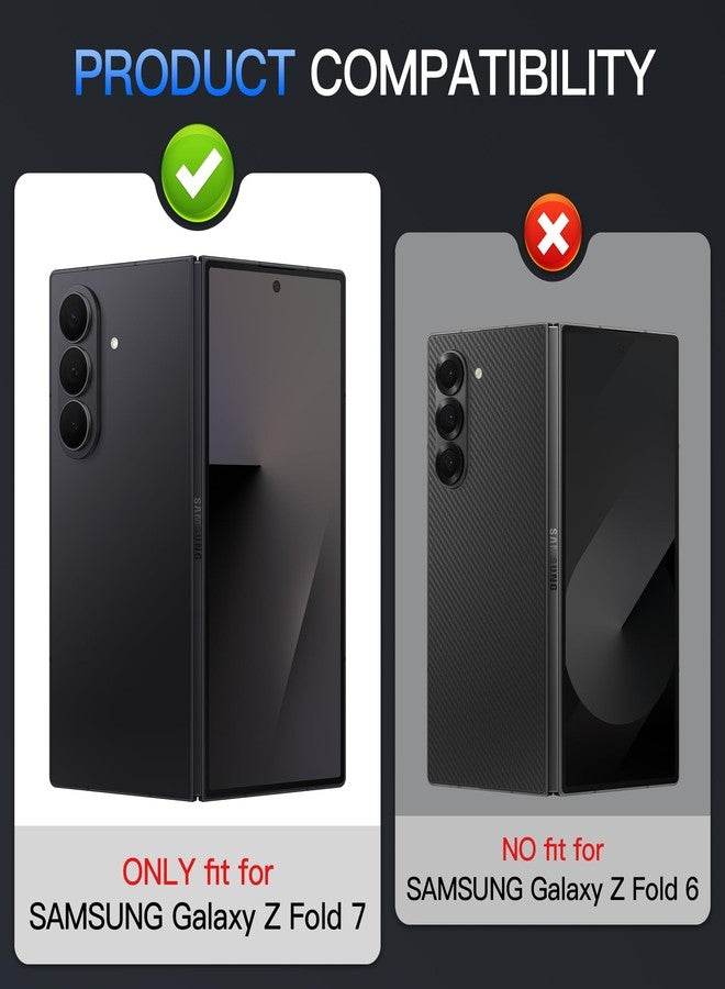 Suoman 2-pack for Samsung Galaxy Z Fold 7 Camera Lens Protector, [CD Lines] Metal Texture Style Tempered Glass Camera Lens Cover [Positioning assistance]- Black - Image 2