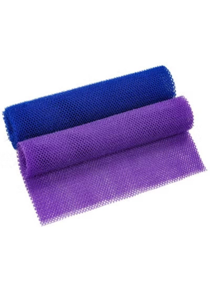 2-Piece Set African Net Exfoliating Long Body Scrubber Bath Sponge - Image 1