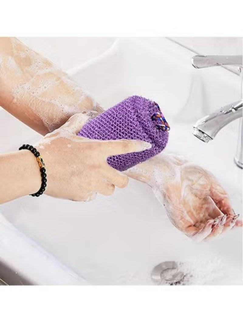 2-Piece Set African Net Exfoliating Long Body Scrubber Bath Sponge - Image 2