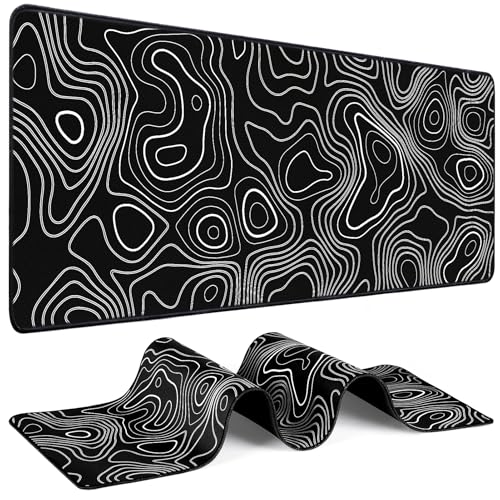 Yuhijoy Mouse Pad Gaming - Desk Mat for Keyboard and Mouse - Large Mouse Pad for Desk, World Map Mousepad (31.5 x 11.8inch) with Non-Slip Base, Desks Pad Mat for Gaming, Office and Home - Image 1