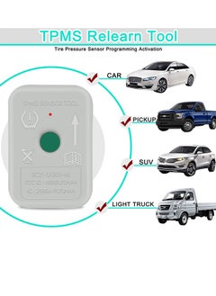TLAXCA أداة استشعار TPMS، أداة إعادة تعلم TPMS لـ F150 Auto TPMS إعادة ضبط مستشعر برمجة أدوات التدريب على نظام مراقبة ضغط الإطارات (TPMS-19 / 8C2Z-1A203-A)  - Image 3
