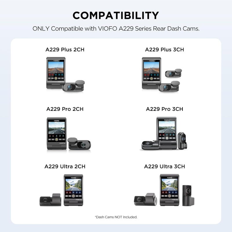 Viofo Rear Cable 6M(19.6ft) only for A229 Plus/Pro Dash Camera - Image 2