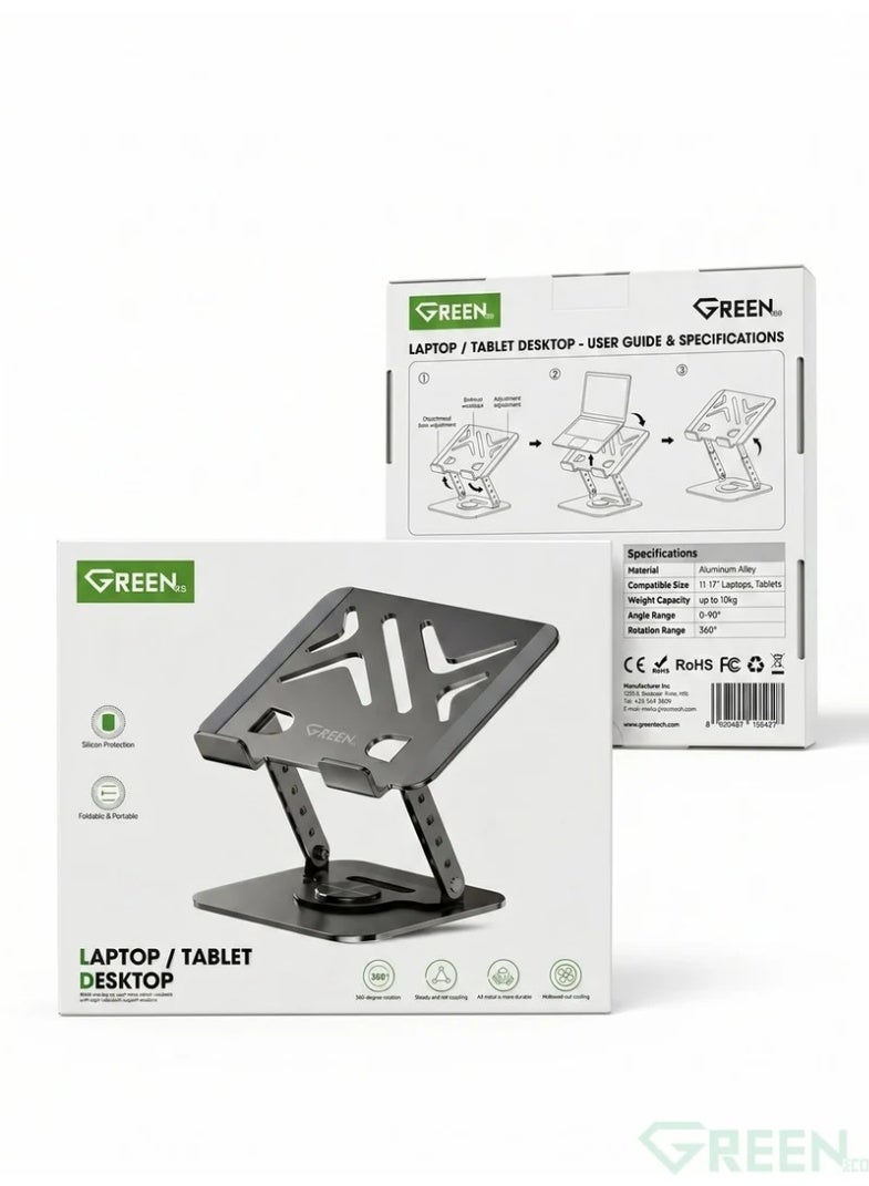 جرين ايكو حامل لابتوب وتابلت قابل للتعديل والطي K19 من GREEN eco - Image 3